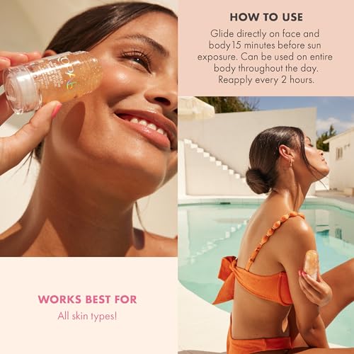 Kopari Sun Shield On-The-Glow Sheer Sunscreen Stick SPF 40, Sweat and Water Resistant Roll On Sunscreen For Face and Body with Vitamin E and Bisobolol, 1oz - Image 5