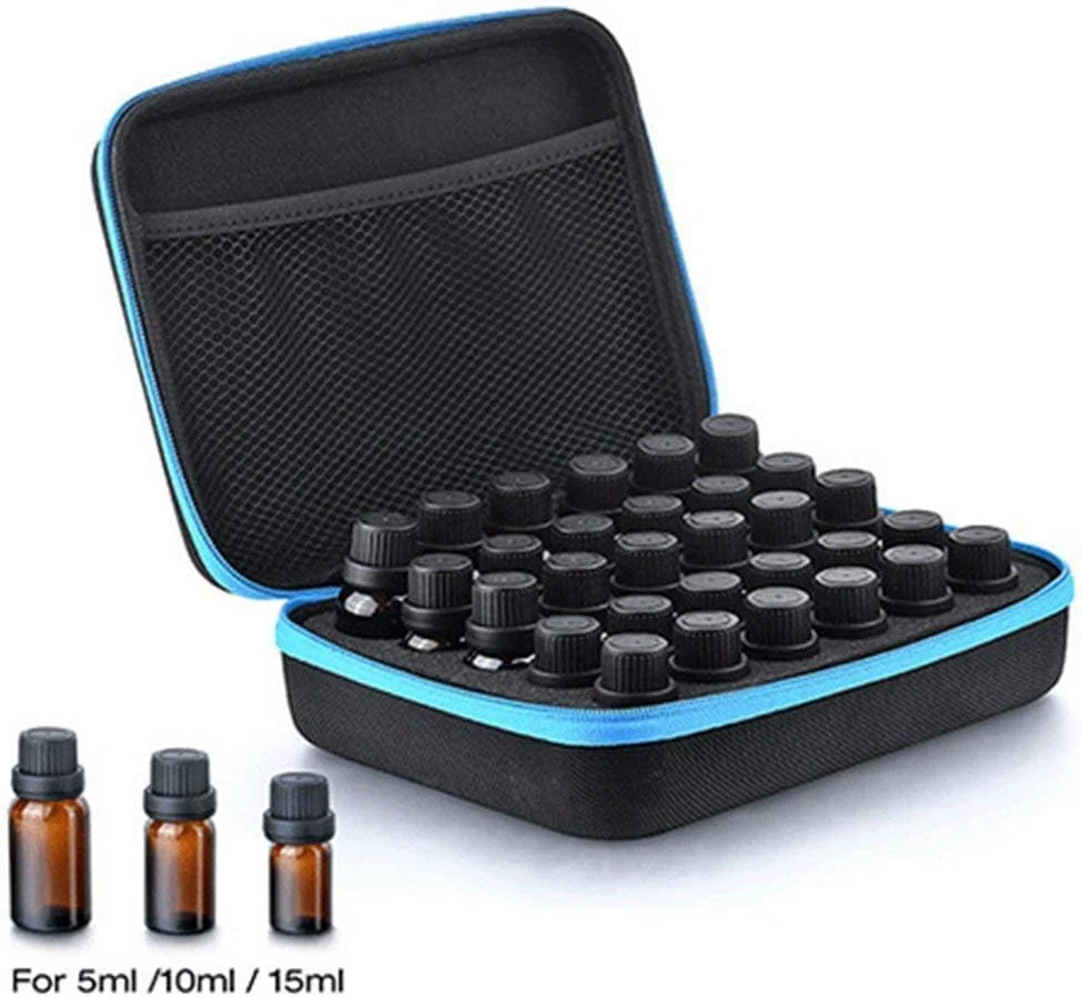 DHXYZZB Essential Oils Carrying Case Holds, 30 Bottles 5ml, 10ml, 15ml Bottles Storage Organizer Bag Hard Shell EVA - Image 3