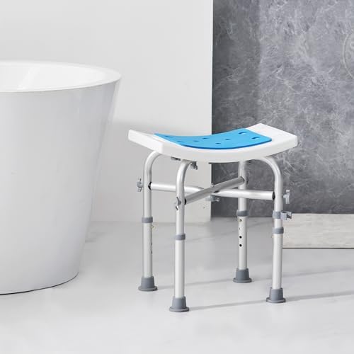 VEVOR Shower Chair for Inside Shower, Adjustable Height Shower Stool with Crossbar Support, Shower Seat for Shower Tub, Non-Slip Bench Bathtub Stool Seat for Elderly Disabled Adults Handicap, 500 lbs - Image 8