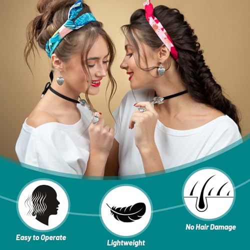 Acejoz Hair Rollers for Blowout Look, 38 Pcs Self Grip Hair Rollers Set with 4 Sizes, 12 Pcs Hair Clips, Comb and Storage Bag for Hair Volume (Black) - Image 7