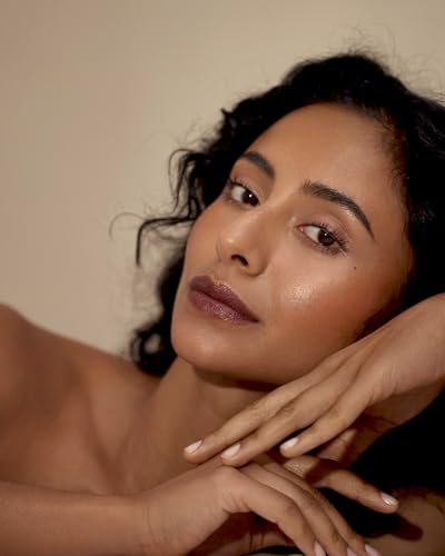 Henné Organics Luxury Lip Tint - Moisturizing, Sheer Natural Color - Nightfall (Dark Red) - Image 2