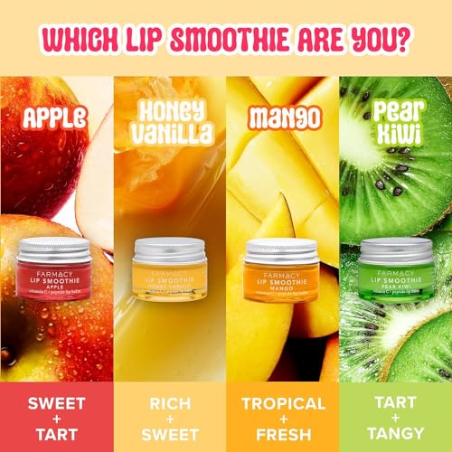 Farmacy Peptide Lip Balm - Lip Smoothie Hydrating Lip Balm with Vitamin C to Visibly Plump + Smooth Lip Lines - Nourishing Lip Treatment with a High-Gloss Finish - Pear Kiwi (10g) - Image 8
