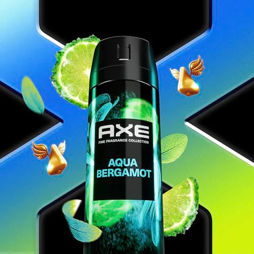 AXE Fine Fragrance Collection Premium Deodorant Body Spray for Men - Variety Pack - Blue Lavender, Aqua Bergamot, Golden Mango, & Black Vanilla - Pack of 4 72H Odor Protection, Aluminum Free, 4 oz - Image 10