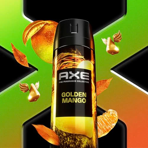 AXE Fine Fragrance Collection Premium Deodorant Body Spray for Men - Variety Pack - Blue Lavender, Aqua Bergamot, Golden Mango, & Black Vanilla - Pack of 4 72H Odor Protection, Aluminum Free, 4 oz - Image 7