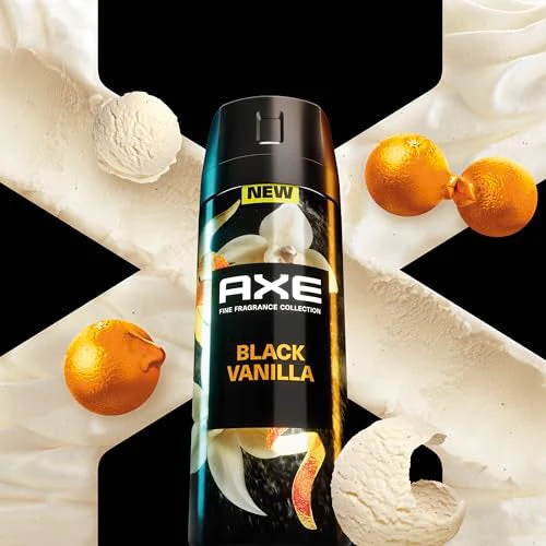 AXE Fine Fragrance Collection Premium Deodorant Body Spray for Men - Variety Pack - Blue Lavender, Aqua Bergamot, Golden Mango, & Black Vanilla - Pack of 4 72H Odor Protection, Aluminum Free, 4 oz - Image 9
