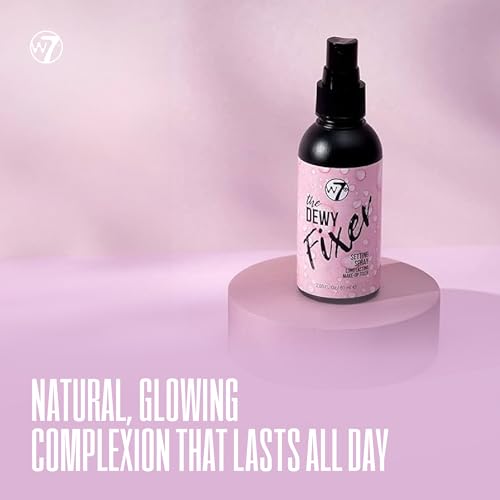 W7 The Fixer Glow Set - Makeup Primer & Setting Spray Duo for Radiant, Dewy Finish - Golden Sheer Coverage, Lightweight & Non-Sticky - Image 5