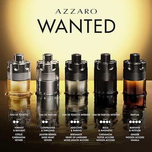 Azzaro The Most Wanted Eau de Toilette Intense – Aromatic & Woody Mens Cologne – Fresh & Sensual Fragrance – Lasting Wear – Scent Notes of Bergamot, Lavender, Moss - Luxury Perfumes for Men - Image 6