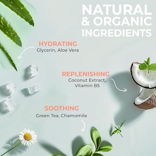 Vanilla Coconut Shower Gel Body Wash - USA Made with Organic & Natural Ingredients, Moisturizing Cleansing Gel for Women, Gentle & Non Toxic Daily Wash for Sensitive Skin, Clean Body Soap Liquid - Image 4