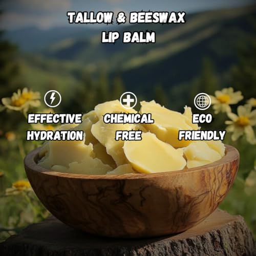 Beef Tallow Lip Balm 100% Grass Fed & Organic, Animal Based Skincare, Carnivore Beauty, Natural Hydrating (4 Pack), Black - Image 8