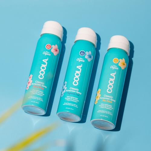 COOLA Organic Sunscreen SPF 50 & 30 Sunblock Spray Kit, Dermatologist Tested Skin Care for Daily Protection, Vegan and Gluten Free,Travel Size, 2 Fl Oz, 3 Pack - Image 4