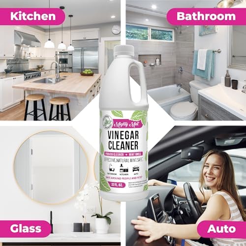 Mighty Mint Vinegar Cleaner, Non-Toxic, All-Purpose Cleaning for Household Surfaces, Natural Mint Scent, 32oz - Image 2