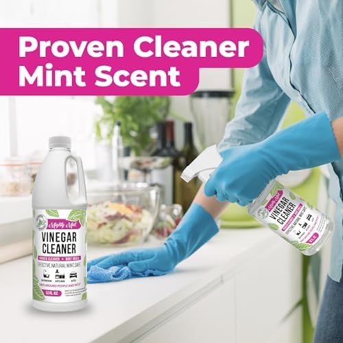 Mighty Mint Vinegar Cleaner, Non-Toxic, All-Purpose Cleaning for Household Surfaces, Natural Mint Scent, 32oz - Image 3