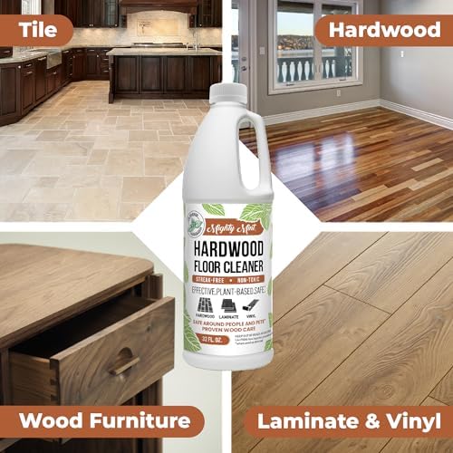 Mighty Mint Hardwood Floor Cleaner, Non-Toxic, Ready-to-Use with Mops and Sprayers, Natural Mint Scent, 32oz - Image 2