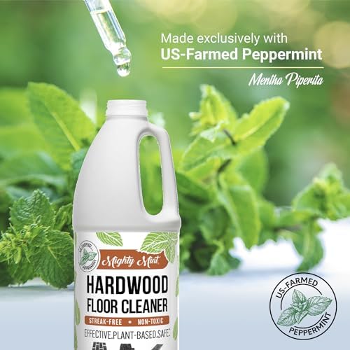 Mighty Mint Hardwood Floor Cleaner, Non-Toxic, Ready-to-Use with Mops and Sprayers, Natural Mint Scent, 32oz - Image 4
