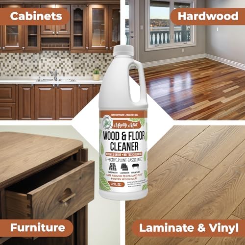 Mighty Mint Wood & Floor Cleaner Concentrate, Non-Toxic, Cleaning Soap for Hardwood and Floors, Natural Mint Scent, 32oz - Image 2