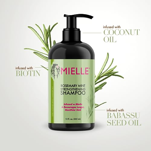 Mielle Organics Hair Strenghtening Bundle - Oil, Shampoo and Conditioner - Image 3