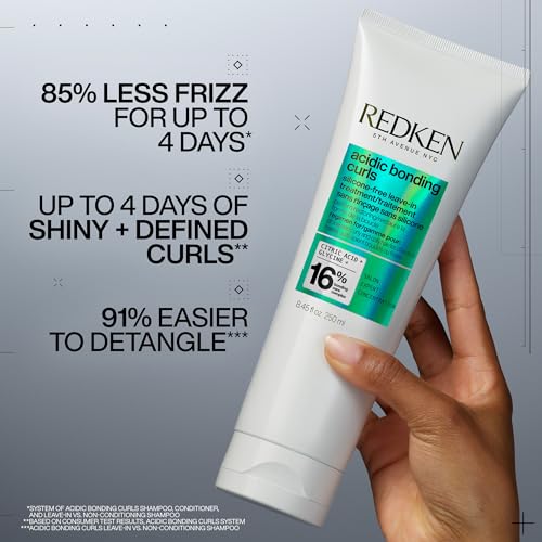 Redken Acidic Bonding Curls Leave-In Treatment For Curly & Coily Hair - Heat Protectant, Repairs & Defines Damaged Curls, Detangles & Conditions - Image 2