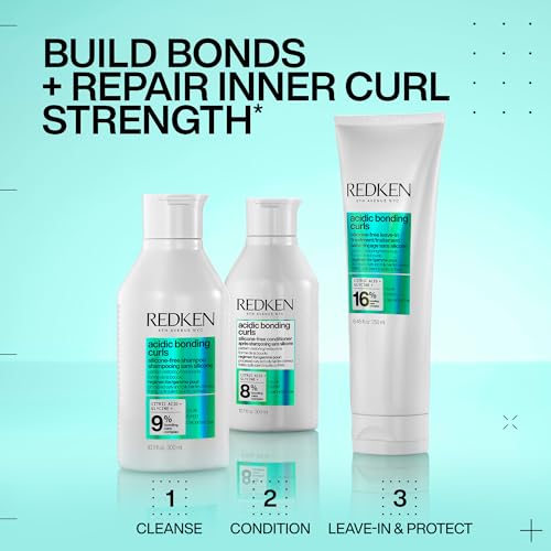 Redken Acidic Bonding Curls Leave-In Treatment For Curly & Coily Hair - Heat Protectant, Repairs & Defines Damaged Curls, Detangles & Conditions - Image 9