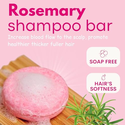 Muun Ginger Rosemary & Rice Water Shampoo Bar Pack 3 - Hair Growth, Thickening, Strengthening, Anti Hair Loss, Volumize & pH Balanced - Sulfate & Silicone Free For All Hair Type - Image 4