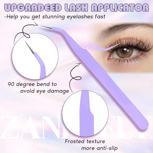 Self Adhesive Cluster Lashes Natural No Glue Individual Lashes Wispy Self Adhesive Eyelash Clusters with Clear Self Adhesive Strips DIY Eyelash Extensions(10-12MM) - Image 5