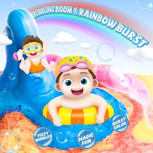Kids Bath Bomb Potions, 6 Pack Non-Toxic Fizzy Bubble Bath Explosions, Colorful Burst Bath Potions for Kids, Scientific & Magical Bath Time Buddy, Fun & Educational Bubble Bath for Kids - Image 2