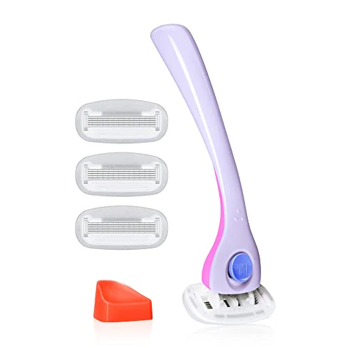 Billie Wax Kit - Face & Bikini - 32 Strips, Post-Wax Serum Wipes & Women's Shaving Essentials - 5-Blade Razors, Refills, Magnetic Holder - Image 5