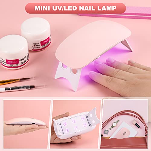 Acrylic Nail Kit for Beginners with Everything, with Professional Gel Nail Polish Kit with UV Light Nail Kit Set Acrylic Powder Kit Nail Art Tips Nail Art Decoration, DIY Nail Art Tool Nail Supplies - Image 3