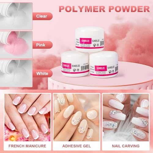 Acrylic Nail Kit for Beginners with Everything, with Professional Gel Nail Polish Kit with UV Light Nail Kit Set Acrylic Powder Kit Nail Art Tips Nail Art Decoration, DIY Nail Art Tool Nail Supplies - Image 5