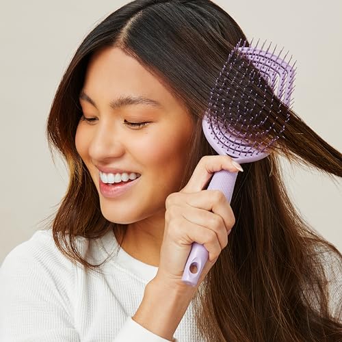 Conair Scalp Care Detangling Flexi Head Paddle Hairbrush - Massager for Curly Hair - Image 5