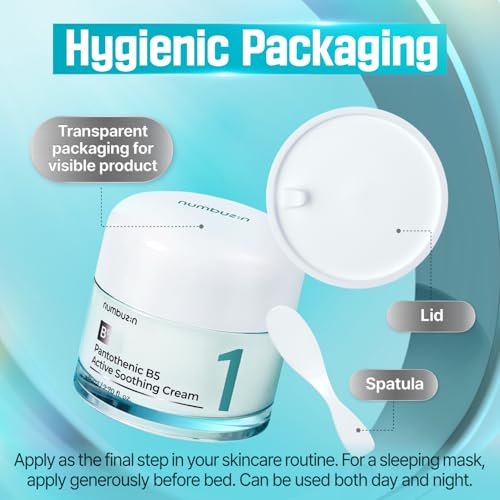 numbuzin No.1 Cream | Pantothenic B5 Active Soothing Cream | Lightweight Hydrating Moisturizer, Pantothenic Acid, Niacinamide | Excess Oil Control, Soothes Acne | Non-Comedogenic | 2.70 fl. oz. - Image 7