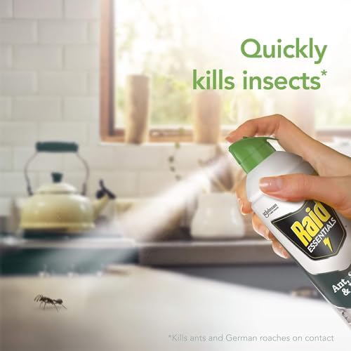 Raid Essentials Ant Spider, and Roach Killer Aerosol Spray, Child & Pet Safe, Kills Insects Quickly, 10 Ounce, 6 Pack (6), 331877 - Image 8