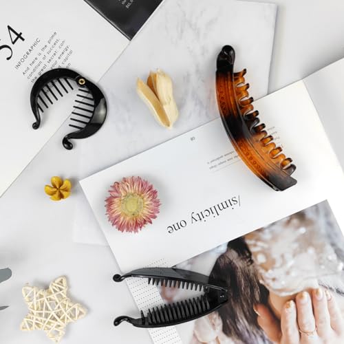20PCS Banana Hair Clips Classic Hair Comb Banana Clips Ponytail Hair Holder for Women Girls, 7 Styles - Image 5