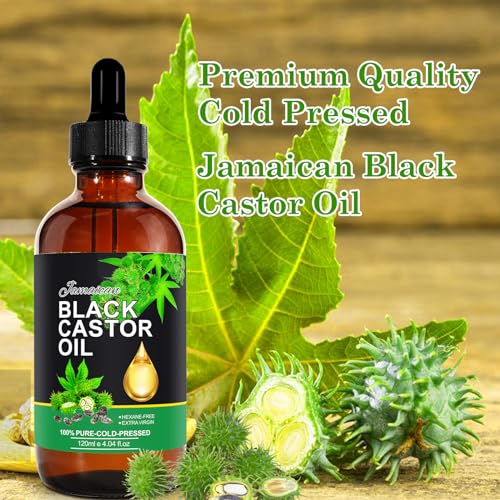 NIFEISHI Jamaican Black Castor Oil Organic Cold Pressed Glass Bottle, 4.04 fl oz - Image 8
