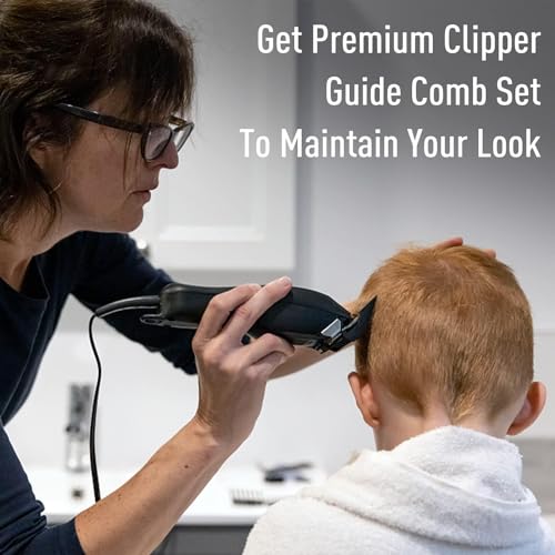 CR8GR8 for Wahl Clipper Guards Set, 10 Pcs Compatible with Wahl Guards for Clippers from 1/16” to 1”, Universal Barber Guards with Metal Clip fits for All Wahl Clippers Combs #3170-400, Black - Image 8