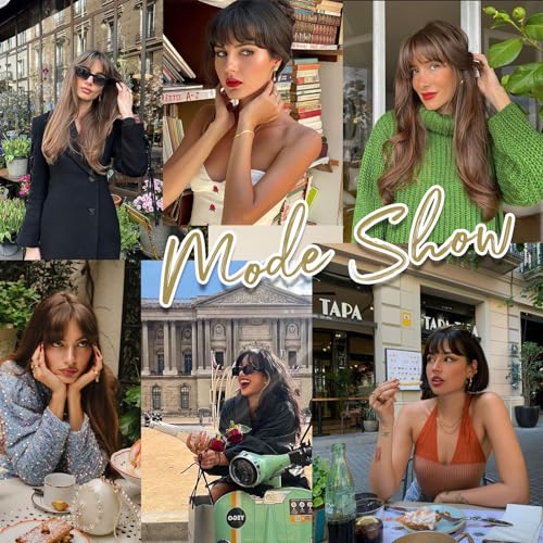 Bangs Hair Clip in Bangs 100% Real Human Hair Toppers 360°3D Cover Clip in Bangs Hair pieces Wispy Bangs for Women Hair Extensions Clip on French Bangs for Daily Wear - Image 5