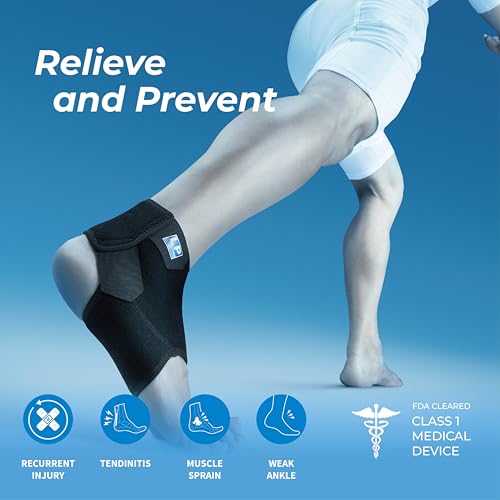 LP SUPPORT 768CN Ankle Stabilizar Brace - Achilles Tendon Strap for Tendonitis, Sprains, Strains Pain Relief and Recovery - Ankle Support for Women and Men - (Black, XL, 1pcs) - Image 6