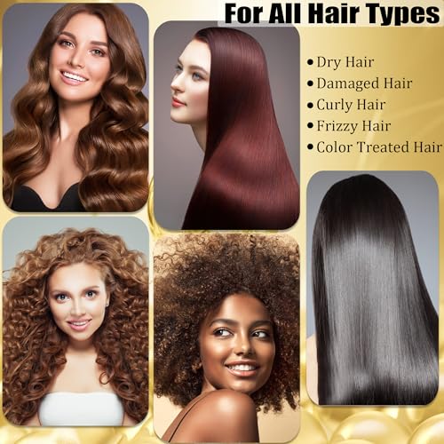 Collagen Hair Mask & Keratin Hair Mask for Damaged Hair,Keratin Hair Treatment,Repair Deep Conditioner for Dry Hair,Vitamin E Natural Hydrating Hair Mask with Argan Oil All Hair Type,Hair Care Gifts - Image 6