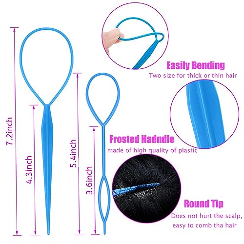 Small Hair Rubber Bands with 5 Hair Styling Tools 500 Pcs Colored Hair Elastic Baby Hair Ties Mini Hair Bands with Hair Elastic Cutter Hair Accessories Xmas Stuff for Girls Toddlers Kids - Image 3