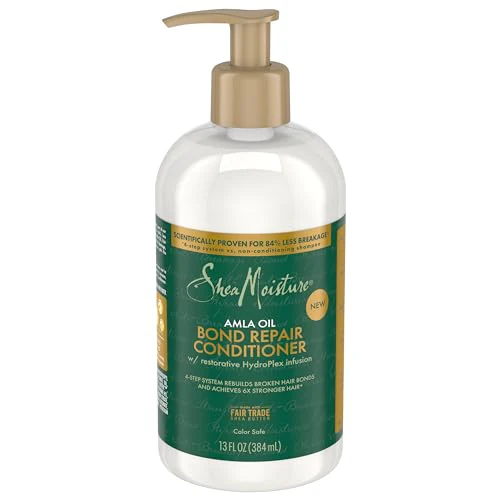 SheaMoisture Bond Repair System with Amla Oil, Shea Butter Conditioner, Shampoo & Bonding Oil for Smoothing Frizz, Repairing Damage - Image 5