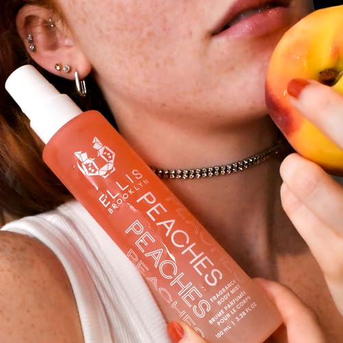 Ellis Brooklyn PEACHES Hair And Body Mist - Fruity Floral Perfume For Women with Sweet Peach, Rosebud, & Sandalwood, Vegan Perfume Made In The USA - Image 2