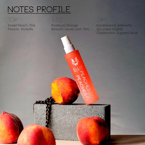 Ellis Brooklyn PEACHES Hair And Body Mist - Fruity Floral Perfume For Women with Sweet Peach, Rosebud, & Sandalwood, Vegan Perfume Made In The USA - Image 3