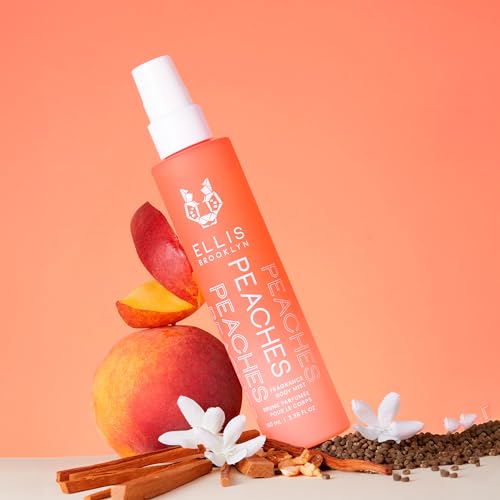 Ellis Brooklyn PEACHES Hair And Body Mist - Fruity Floral Perfume For Women with Sweet Peach, Rosebud, & Sandalwood, Vegan Perfume Made In The USA - Image 6