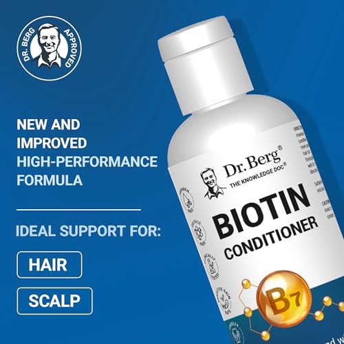 Dr. Berg Biotin Conditioner for Men & Women (Improved High-Performance Formula) - Independently Tested & Certified Paraben- Sulfate- & Silicone-Free - Infused w/Biotin, Argan & Botanicals - 8 Fl oz - Image 2