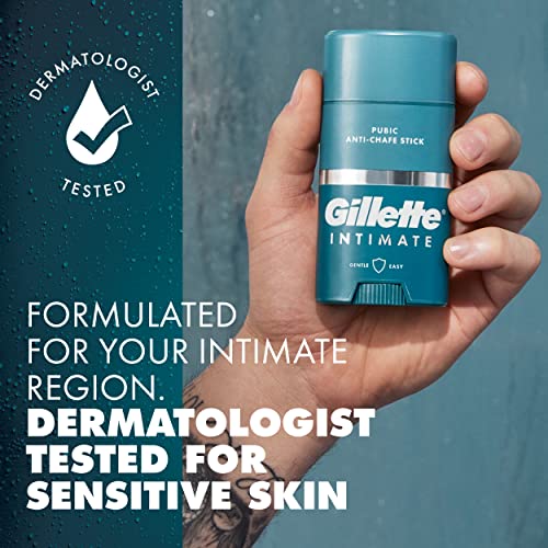 Gillette Intimate Pubic Anti-chafe Stick, Reduces Rubbing and Irritation, Pubic Anti-Chafing For Men, Easy Application, Dermatologist Tested (Pack of 2) - Image 5