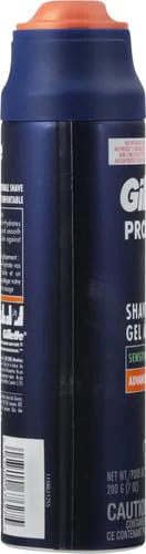 Gillette PRO Shaving Gel For Men Cools To Soothe Skin And Hydrates Facial Hair, 7oz, ProGlide Sensitive 2 in 1 Shave Gel (Pack of 2) - Image 11