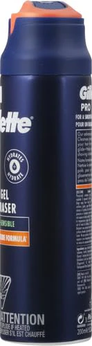 Gillette PRO Shaving Gel For Men Cools To Soothe Skin And Hydrates Facial Hair, 7oz, ProGlide Sensitive 2 in 1 Shave Gel (Pack of 2) - Image 12