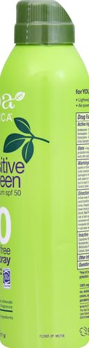Alba Botanica Sensitive Sunscreen Spray for Face and Body, Fragrance-Free, Broad Spectrum SPF 50, Water Resistant, 5 fl. oz. Bottle (Pack of 2) - Image 11