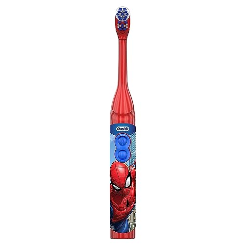 Oral-B Kid's Battery Toothbrush Featuring Marvel's Spiderman, Soft Bristles, for Kids 3+ (Pack of 2) - Image 5