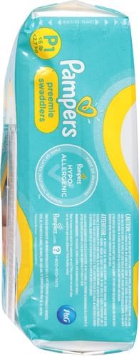 Pampers Swaddlers Diapers Preemie - Size P1, 27 Count, Ultra Soft Disposable Baby Diapers (Pack of 4) - Image 14