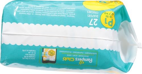 Pampers Swaddlers Diapers Preemie - Size P1, 27 Count, Ultra Soft Disposable Baby Diapers (Pack of 4) - Image 16